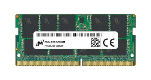 Micron 16GB PC4-25600 DDR4-3200MHz ECC Unbuffered CL22 260-Pin SoDIMM 1.2V Dual Rank Memory Module