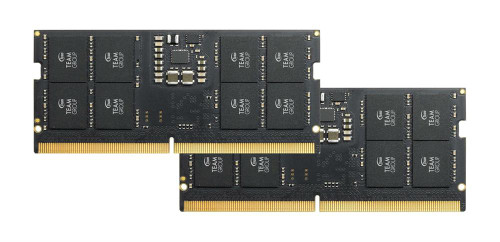 Team Group 32GB Kit (2 X 16GB) DDR5-4800MHz PC5-38400 non-ECC Unbuffered CL40 260-Pin SODIMM 1.1V Single Rank Memory Module