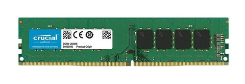 Crucial 16GB PC4-21300 DDR4-2666MHz Non-ECC Unbuffered CL19 288-Pin UDIMM 1.2V Single Rank Memory Module