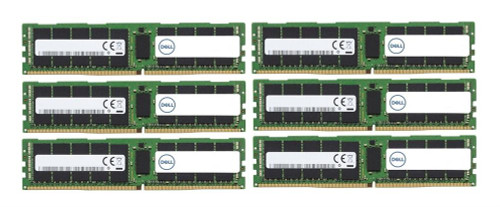 Dell 192GB Kit (6 X 32GB) PC4-23400 DDR4-2933MHz ECC Registered CL21 288-Pin RDIMM 1.2V Dual Rank Memory