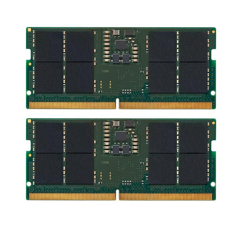 Kingston 32GB Kit (2 X 16GB) PC5-44800 DDR5-5600MHz Non-ECC Unbuffered CL46 262-Pin SoDIMM 1.1V Single Rank Memory Module