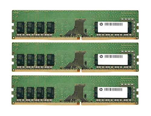 HP 24GB Kit (3 X 8GB) PC4-25600 DDR4-3200MHz ECC Unbuffered CL22 288-Pin DIMM 1.2V Single Rank Memory Module