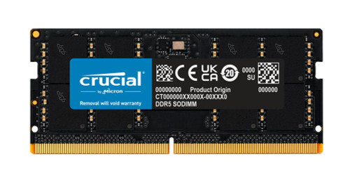 Crucial 16GB PC5-44800 DDR5-5600MHz Non-ECC Unbuffered CL46 262-Pin SoDIMM 1.1V Single Rank Memory Module