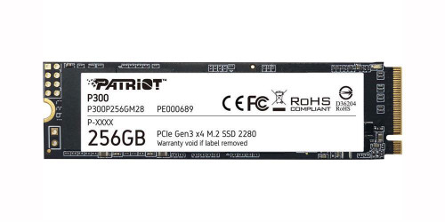 Patriot Memory P300 256GB TLC PCI Express 3.0 x4 NVMe M.2 2280 Internal Solid State Drive (SSD)