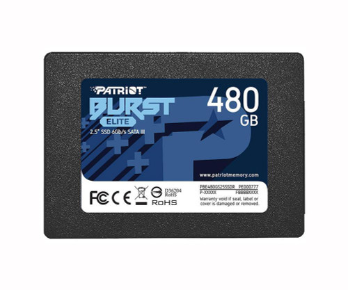 Patriot Memory Burst Elite 480GB QLC SATA 6Gbps 2.5-inch Internal Solid State Drive (SSD)