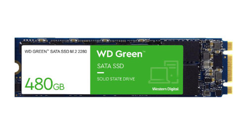 WD Green WDS480G3G0B 480 GB Solid State Drive - M.2 2280 Internal - SATA (SATA/600) - Desktop PC Notebook Device Supported - 545 MB/s Maximum Read