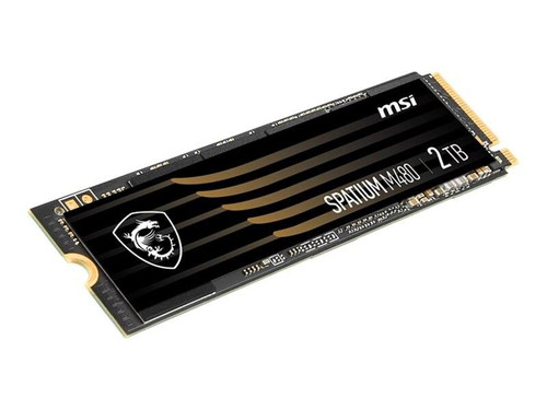 MSI SPATIUM M480 2 TB Solid State Drive - M.2 2280 Internal - PCI Express NVMe (PCI Express NVMe 4.0 x4) - Desktop PC Notebook Device Supported -