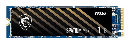 MSI SPATIUM M370 1 TB Solid State Drive - M.2 2280 Internal - PCI Express NVMe (PCI Express NVMe 3.0 x4) - 1600 TB TBW - 2400 MB/s Maximum Read