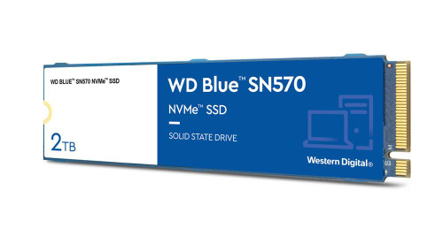 WD Blue SN570 WDBB9E0020BNC-WRSN 2 TB Solid State Drive - M.2 2280 Internal - PCI Express NVMe (PCI Express NVMe 3.0 x4) - 3500 MB/s Maximum Read