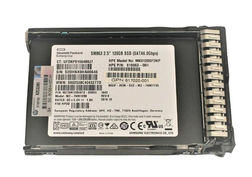 HP 120GB SATA 6Gbps 2.5-inch Solid State Drive (SSD)