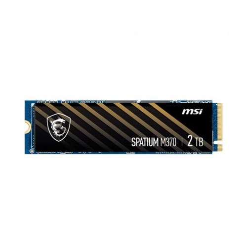 MSI SPATIUM M370 2 TB Solid State Drive - M.2 2280 Internal - PCI Express NVMe (PCI Express NVMe 3.0 x4) - Desktop PC Notebook Device Supported -
