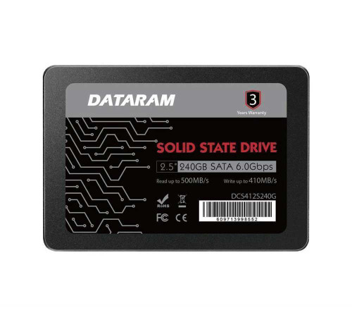 Dataram 240GB SATA 6Gbps 2.5-inch Internal Solid State Drive (SSD)