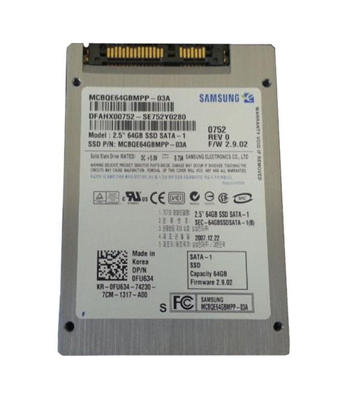 Samsung 64GB SATA Solid State Hard Drive 2.5