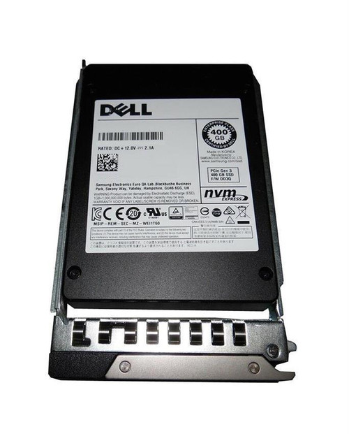 Dell 400GB PCI Express x4 Write Intensive NVMe U.2 G4 P5800X Solid State Drive SSD with Carrier