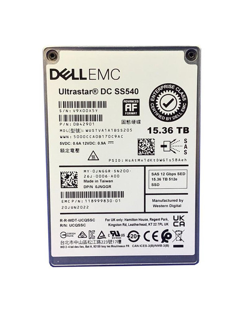 Western Digital 15.36TB SAS 12Gbps Sed 512E SSD