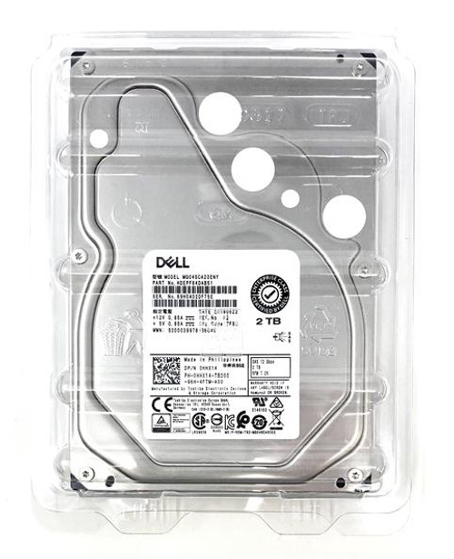 Dell 2TB 7200RPM SAS 6Gbps 3.5-inch Internal Hard Drive