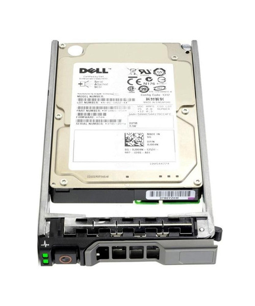 Dell 600GB 10000RPM SAS 6Gbps 2.5-Inch Internal Hard Drive with Tray