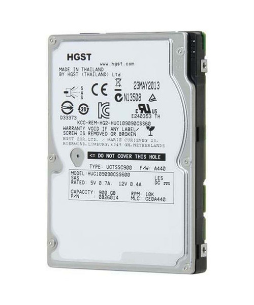 HGST Hitachi Ultrastar C10K900 900GB 10000RPM SAS 6Gbps 64MB Cache 2.5-inch Internal Hard Drive