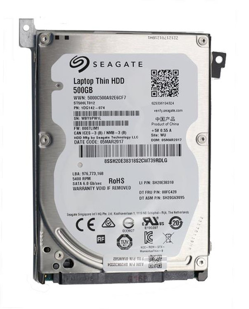 Lenovo 500GB 7200RPM SATA 3Gbps 32MB Cache 2.5-inch Internal Hard Drive