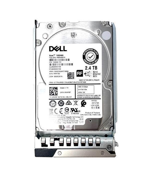 Dell 2.4TB 10000RPM SAS 12Gbps 2.5-inch Internal Hard Drive