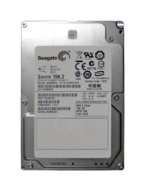 Seagate Savvio 15K.2 146.8GB 15000RPM SAS 6Gbps 16MB Cache 2.5-inch Internal Hard Drive (20-Pack)