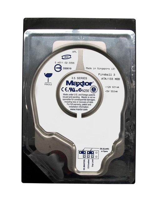 Maxtor Fireball 3 40GB 5400RPM ATA-133 2MB Cache 3.5-inch Internal Hard Drive (20-Pack)