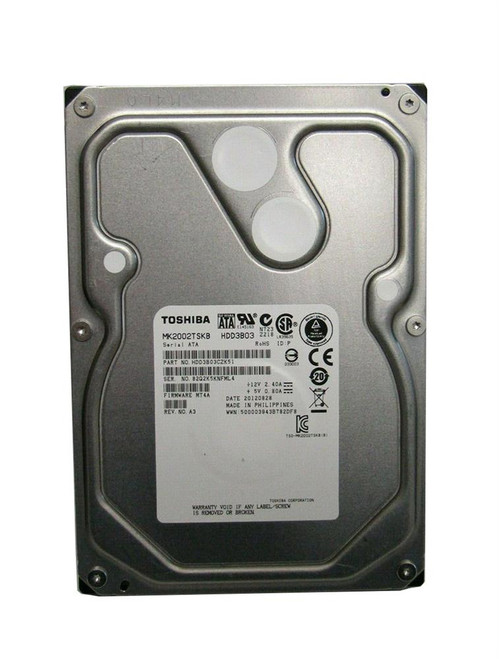 Toshiba Enterprise 2TB 7200RPM SATA 3Gbps 64MB Cache 3.5-inch Internal Hard Drive (20-Pack)