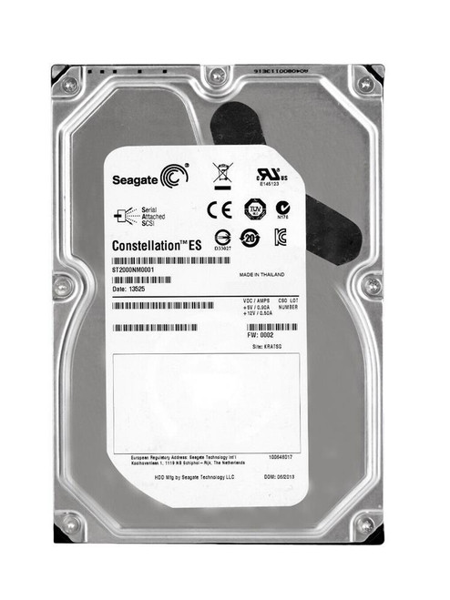 Seagate Constellation ES 2TB 7200RPM SAS 6Gbps 64MB Cache 3.5-inch Internal Hard Drive (20-Pack)