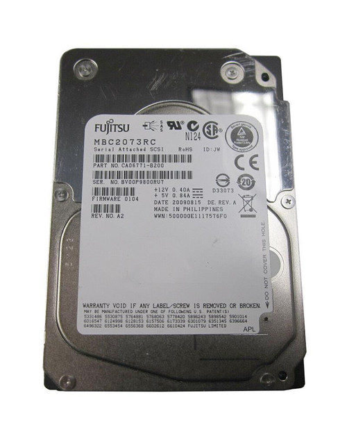 Fujitsu Enterprise 73.5GB 15000RPM SAS 3Gbps 16MB Cache 2.5-inch Internal Hard Drive (40-Pack)