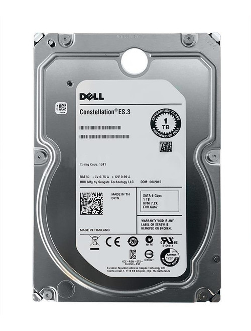 Dell 1TB 7200Rpm SATA 6GB S 3.5 Inch Hot Pluggable Hard Drive