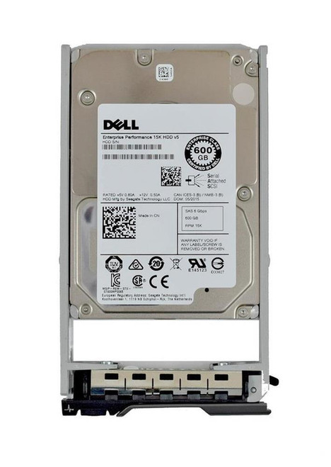 Dell 600Gb 15000RPM SAS 12Gbps Hot Swap (512n) 2.5-inch Internal Hard Drive with Tray