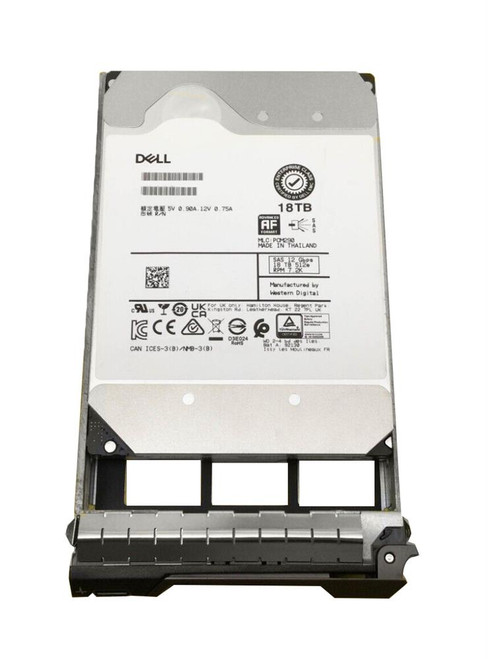 Dell 18TB 7200RPM SAS 12Gbps 3.5-inch Internal Hard Drive