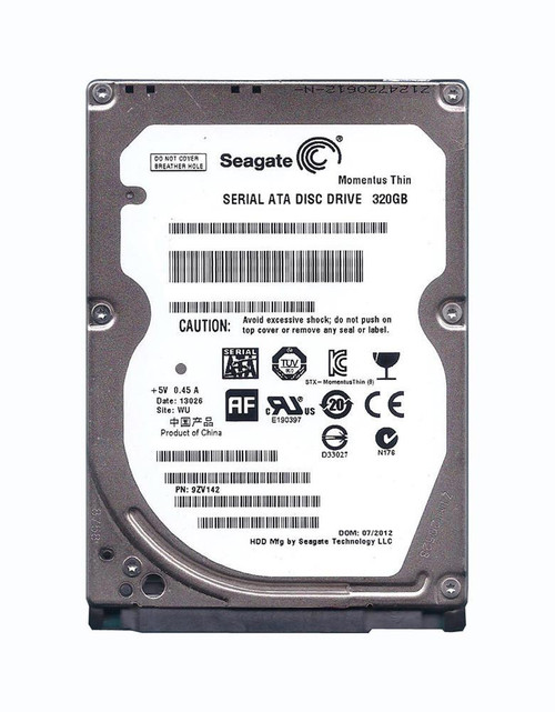 Seagate 320GB SATA 2.5 9.5Mm Hard Drive