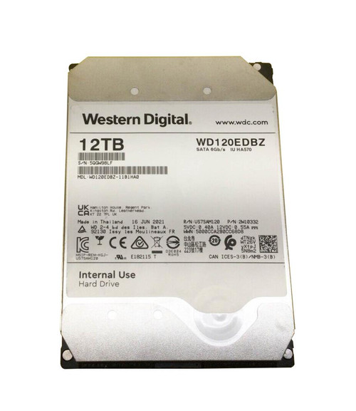 Western Digital Wd 12TB SATA 3.5 5400Rpm 6GB S 256Mb Hard Drive A