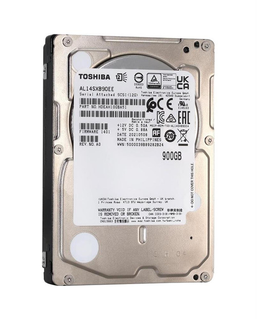 Toshiba Enterprise 900GB 15000RPM SAS 12Gbps (512n) 2.5-inch Internal Hard Drive