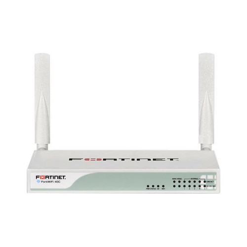 Fortinet FortiWifi 40C Network Security/Firewall Appliance - 7 Port - Gigabit Ethernet - Wireless LAN IEEE 802.11n - 7 x RJ-45 - Wall