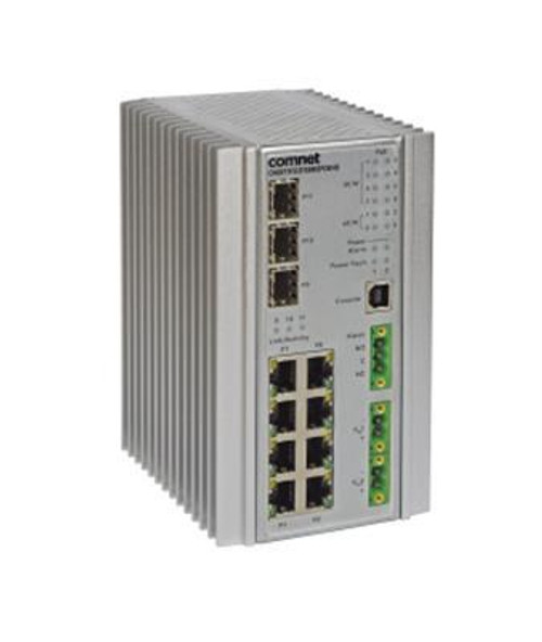 ComNet CNGE11FX3TX8MSPOE Ethernet Switch - 8 Ports - Manageable - Gigabit Ethernet - 100/1000Base-FX 10/100/1000Base-T - 2 Layer Supported -