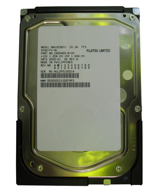 MAU3036FC Fujitsu Enterprise 36.7GB 15000RPM Fibre Channel 2Gbps 8MB Cache 3.5-inch Internal Hard Drive