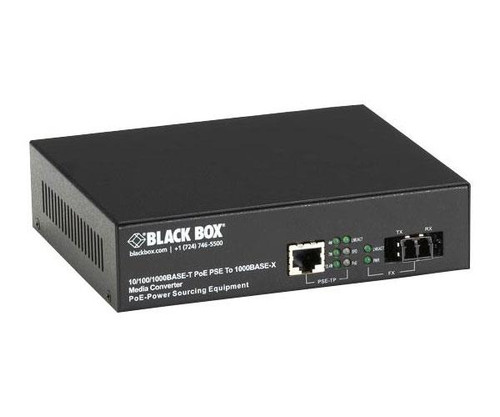 Black Box Network RJ-45 Single-mode Gigabit Ethernet Media Converter