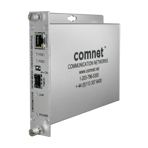 ComNet ComFit 2 Port 10/100Mbps Ethernet with POE Network RJ-45 1x PoE RJ-45 Ports Fast Ethernet 10/100Base-TX 100Base-FX 1x Expansion Slots SFP 1x