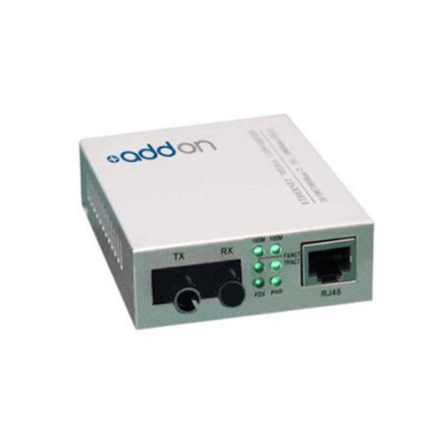 AddOn 100Base-TX to 100Base-XD BiDi SMF SC 20km 1x Network RJ-45 1x SC Ports Single-mode Ethernet Fast Ethernet 10/100Base-TX Media Converter