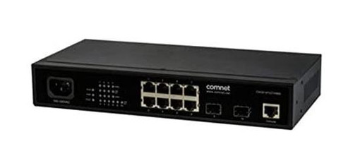 ComNet Commercial Grade 10 Port Gigabit Managed Ethernet Switch - 8 Ports - Manageable - 2 Layer Supported - Modular - 2 SFP Slots - Twisted Pair