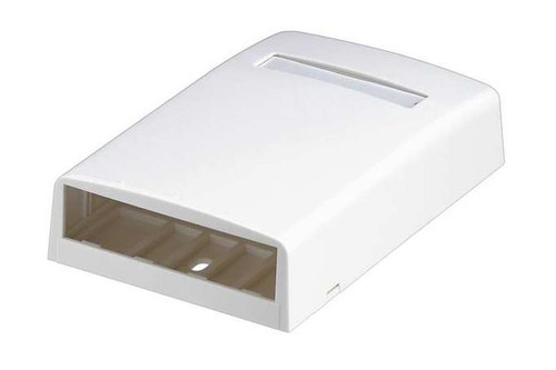 Panduit 4-Port Surface Mount Box Ultimate Id Mini-Com Unloaded White