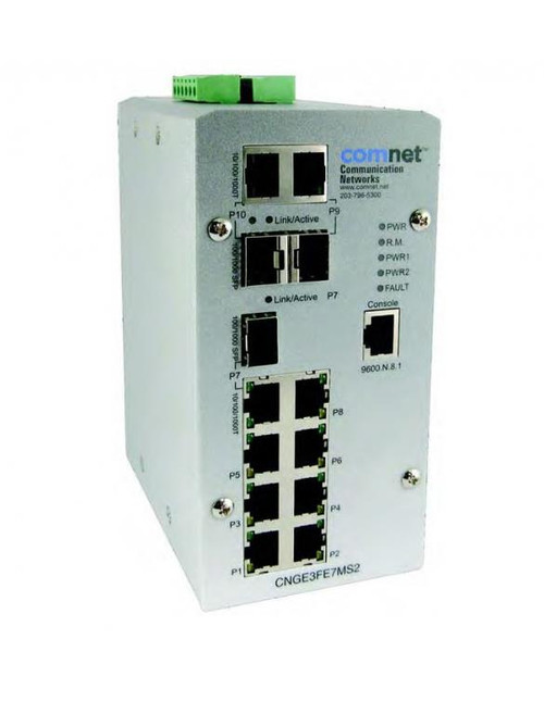 ComNet Ethernet Switch - 10 Ports - Manageable - 2 Layer Supported - Twisted  (Refurbished)