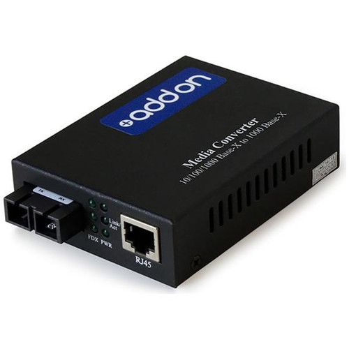 AddOn 10/100Base-TX RJ-45 to 100Base-FX(SC) MMF 1310nm 2km Media Converter