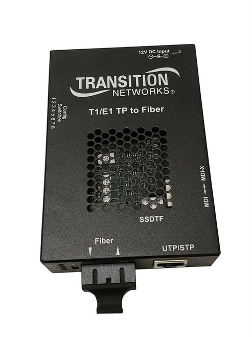 Transition Networks T1/E1-Fbr Mm St Lh 5Km Media Converter W/Sa