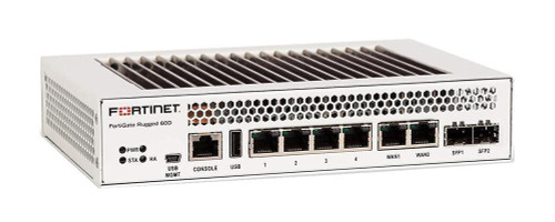 Fortinet FortiGate Rugged 60D Network Security/Firewall Appliance - 6 Port - 1000Base-T 1000Base-X - Gigabit Ethernet - AES (256-bit) SHA-256 -