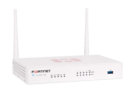 Fortinet FortiWifi 30E Network Security/Firewall Appliance - 5 Port - 1000Base-T - Gigabit Ethernet - Wireless LAN IEEE 802.11a/b/g/n - AES