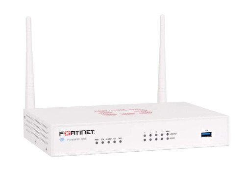 Fortinet FortiWifi 30E Network Security/Firewall Appliance - 5 Port - 10/100/1000Base-T - Gigabit Ethernet - Wireless LAN IEEE 802.11n - 5 x RJ-45 -