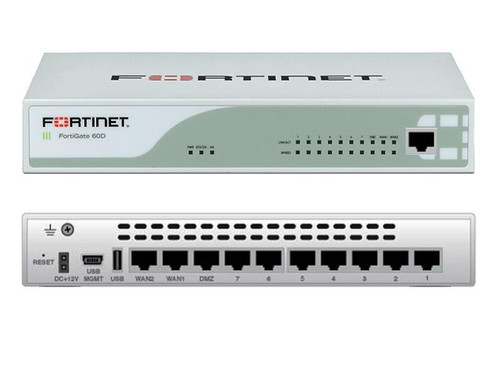 Fortinet FortiWifi 60D-POE Network Security/Firewall Appliance - 10 Port - 10/100/1000Base-T - Gigabit Ethernet - Wireless LAN IEEE 802.11a/b/g/n -